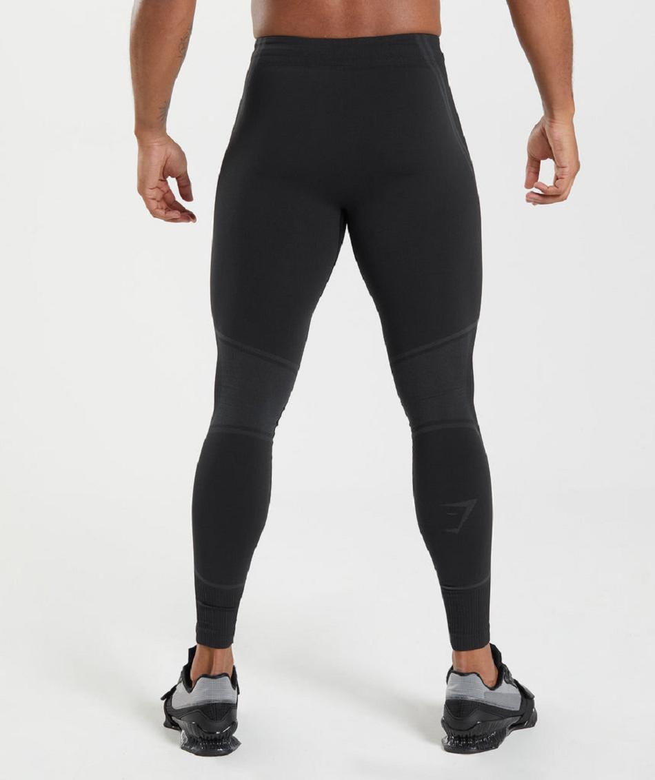 Mallas Gymshark 315 Seamless Hombre Negras Gris | CO 3957LIS